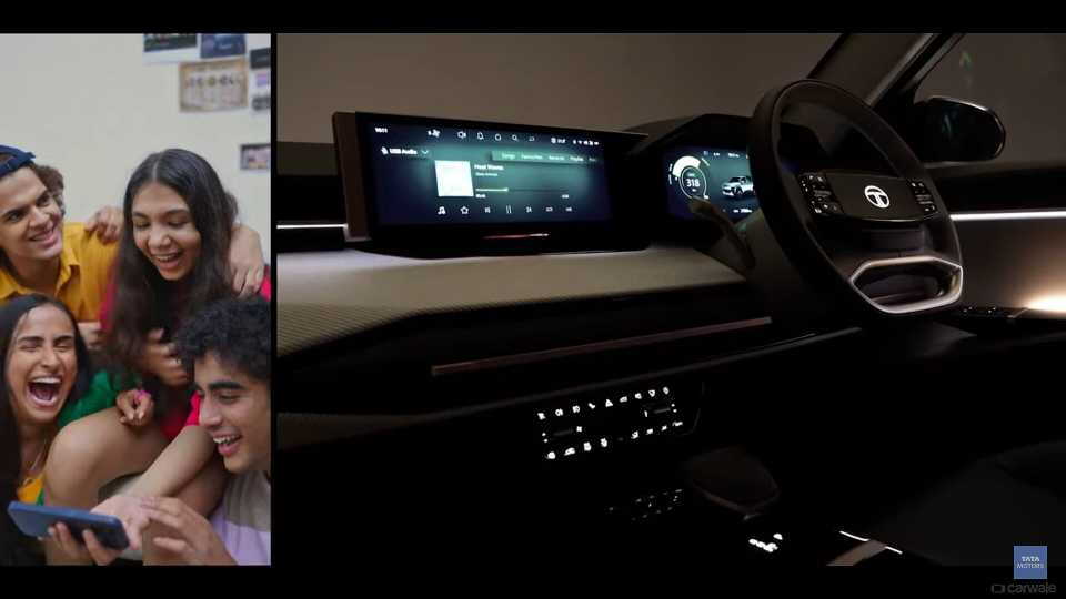 Tata Sierra EV Dashboard